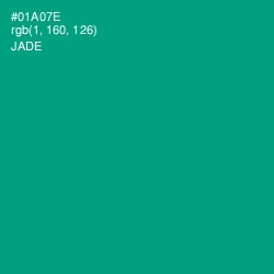 #01A07E - Jade Color Image