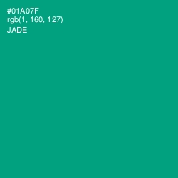 #01A07F - Jade Color Image