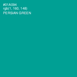 #01A094 - Persian Green Color Image