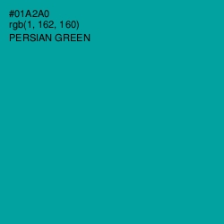 #01A2A0 - Persian Green Color Image