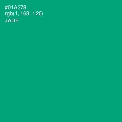 #01A378 - Jade Color Image
