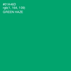 #01A46D - Green Haze Color Image