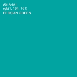 #01A4A1 - Persian Green Color Image