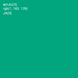 #01A57E - Jade Color Image