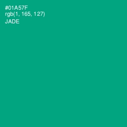 #01A57F - Jade Color Image