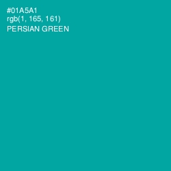 #01A5A1 - Persian Green Color Image