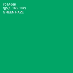 #01A666 - Green Haze Color Image