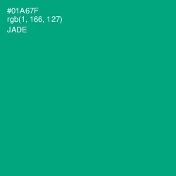 #01A67F - Jade Color Image