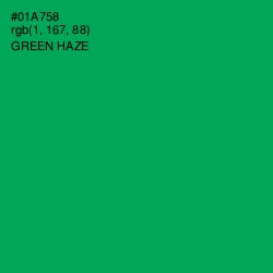 #01A758 - Green Haze Color Image