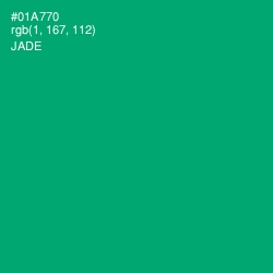 #01A770 - Jade Color Image