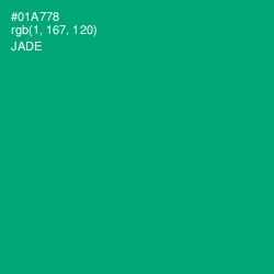 #01A778 - Jade Color Image