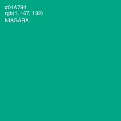 #01A784 - Niagara Color Image