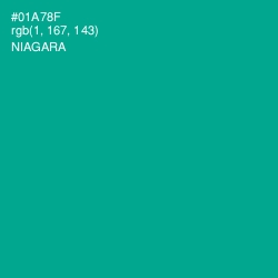 #01A78F - Niagara Color Image