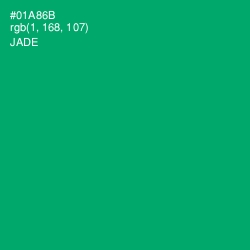 #01A86B - Jade Color Image