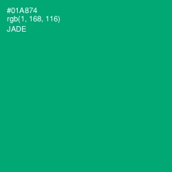 #01A874 - Jade Color Image