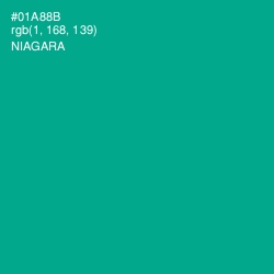 #01A88B - Niagara Color Image