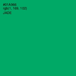 #01A966 - Jade Color Image