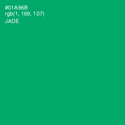 #01A96B - Jade Color Image