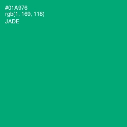 #01A976 - Jade Color Image