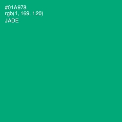 #01A978 - Jade Color Image