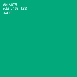 #01A97B - Jade Color Image