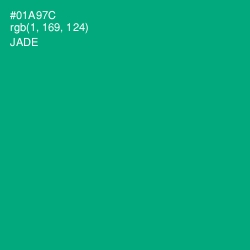 #01A97C - Jade Color Image