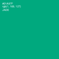 #01A97F - Jade Color Image