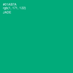 #01AB7A - Jade Color Image