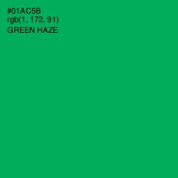 #01AC5B - Green Haze Color Image