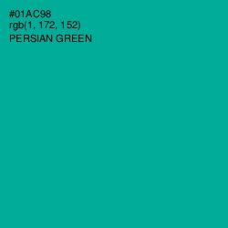 #01AC98 - Persian Green Color Image