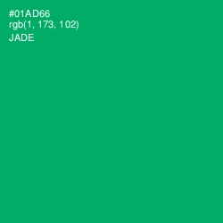 #01AD66 - Jade Color Image