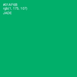 #01AF6B - Jade Color Image