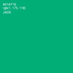 #01AF76 - Jade Color Image