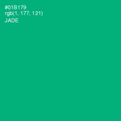 #01B179 - Jade Color Image