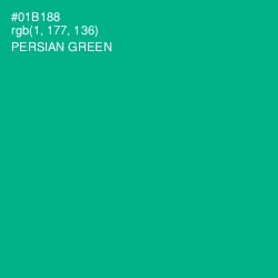 #01B188 - Persian Green Color Image