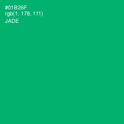 #01B26F - Jade Color Image