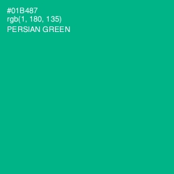 #01B487 - Persian Green Color Image