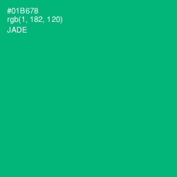 #01B678 - Jade Color Image
