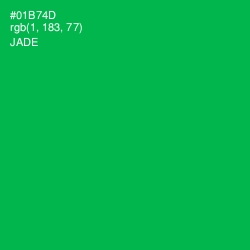 #01B74D - Jade Color Image