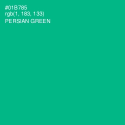 #01B785 - Persian Green Color Image