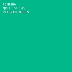 #01B88A - Persian Green Color Image