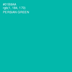 #01B8AA - Persian Green Color Image