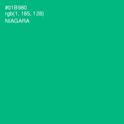 #01B980 - Niagara Color Image