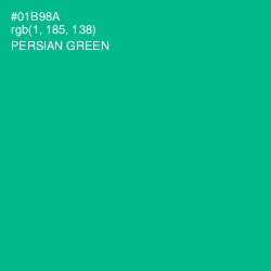 #01B98A - Persian Green Color Image