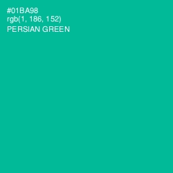 #01BA98 - Persian Green Color Image