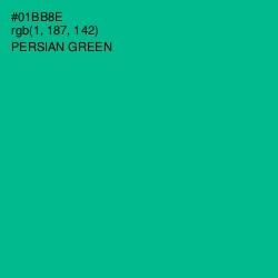 #01BB8E - Persian Green Color Image