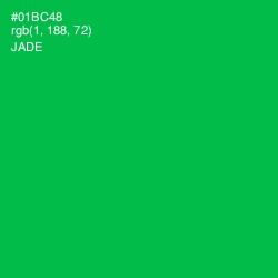 #01BC48 - Jade Color Image