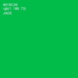 #01BC49 - Jade Color Image