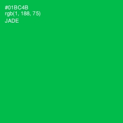 #01BC4B - Jade Color Image