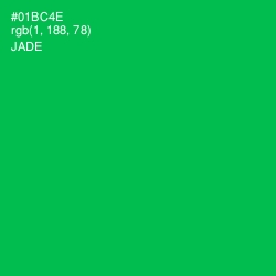 #01BC4E - Jade Color Image